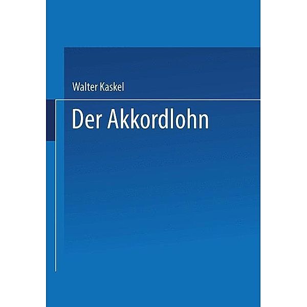 Der Akkordlohn