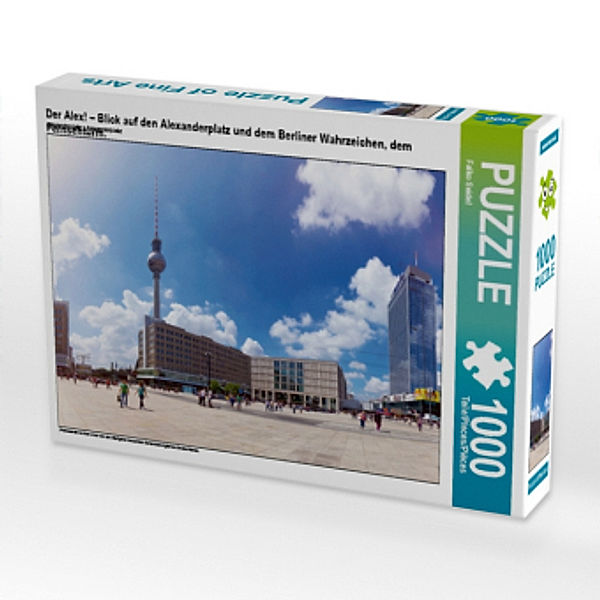 Der Alex! - Blick auf den Alexanderplatz und dem Berliner Wahrzeichen, dem Fernsehturm. (Puzzle), Falko Seidel