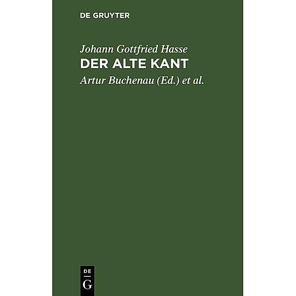 Der alte Kant, Johann Gottfried Hasse