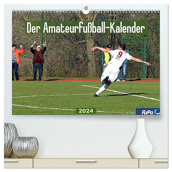Der Amateurfußball-Kalender (hochwertiger Premium Wandkalender 2024 DIN A2 quer), Kunstdruck in Hochglanz, FuPa GmbH