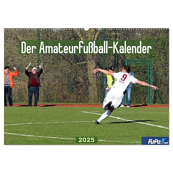 Der Amateurfußball-Kalender (Wandkalender 2025 DIN A2 quer), CALVENDO Monatskalender, Calvendo, FuPa GmbH