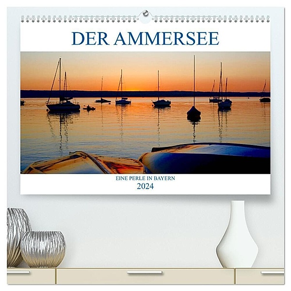 Der Ammersee (hochwertiger Premium Wandkalender 2024 DIN A2 quer), Kunstdruck in Hochglanz, Anette/Thomas Jäger