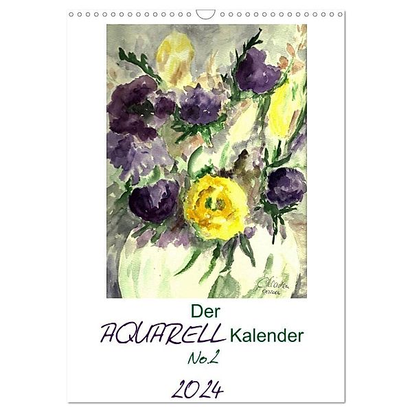 Der Aquarell-Kalender No.2 (Wandkalender 2024 DIN A3 hoch), CALVENDO Monatskalender, Cathrin Kaden