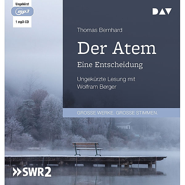 Der Atem. Eine Entscheidung,1 Audio-CD, 1 MP3, Thomas Bernhard