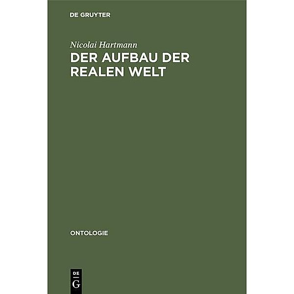 Der Aufbau der realen Welt, Nicolai Hartmann