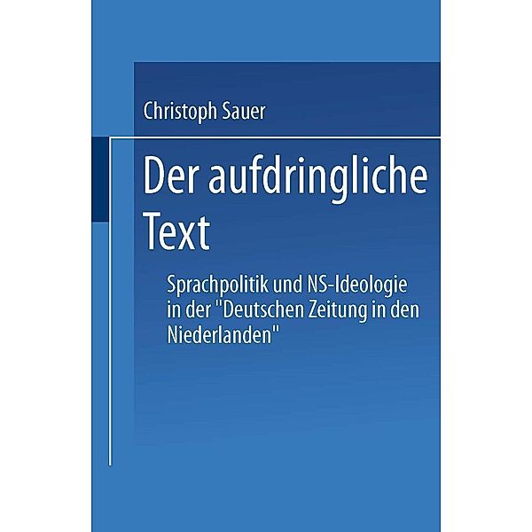 Der aufdringliche Text / DUV Sprachwissenschaft