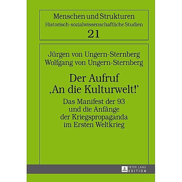 Der Aufruf An die Kulturwelt!, Ungern-Sternberg Jurgen von Ungern-Sternberg