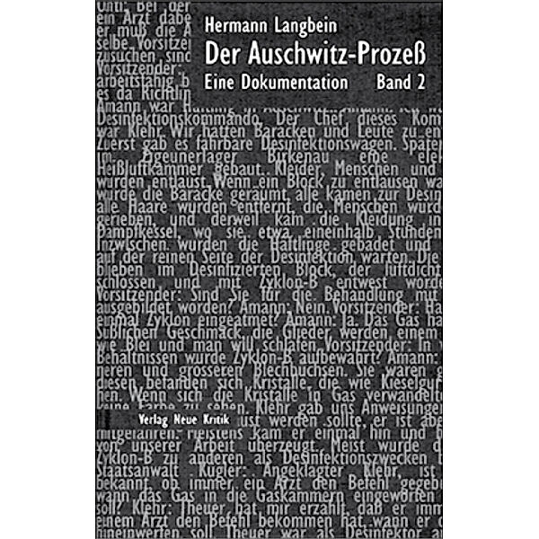 Der Auschwitz-Prozess, Hermann Langbein