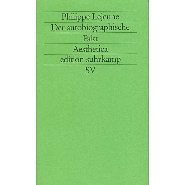 Der autobiographische Pakt, Philippe Lejeune