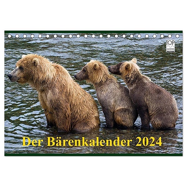 Der Bärenkalender 2024 (Tischkalender 2024 DIN A5 quer), CALVENDO Monatskalender, Max Steinwald