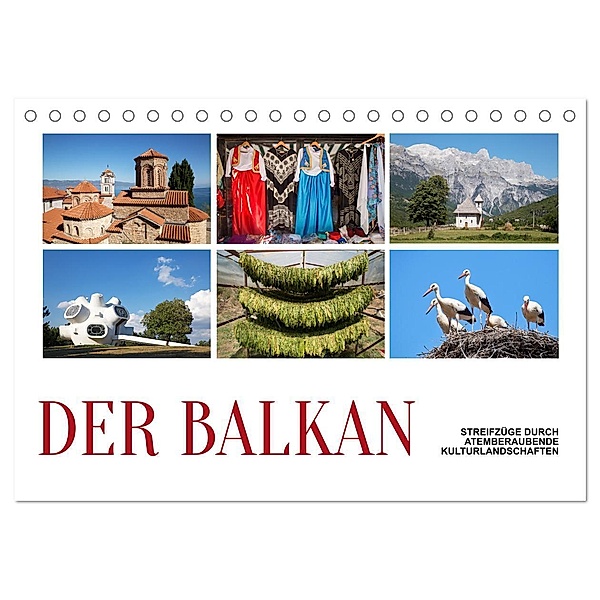 Der Balkan - Streifzüge durch atemberaubende Kulturlandschaften (Tischkalender 2024 DIN A5 quer), CALVENDO Monatskalender, Christian Hallweger
