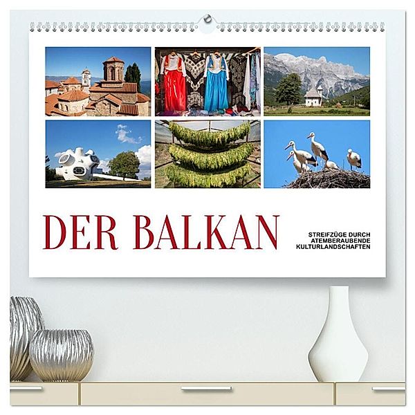 Der Balkan - Streifzüge durch atemberaubende Kulturlandschaften (hochwertiger Premium Wandkalender 2024 DIN A2 quer), Kunstdruck in Hochglanz, Christian Hallweger