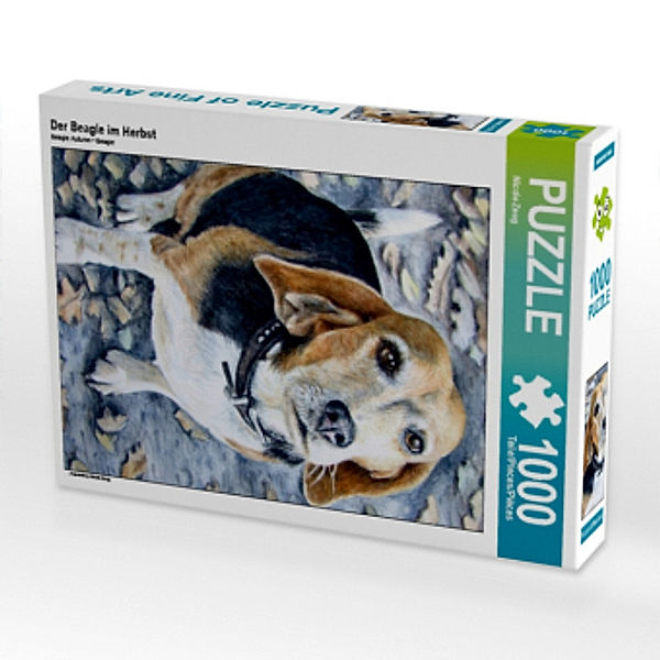 Der Beagle im Herbst (Puzzle), Nicole Zeug