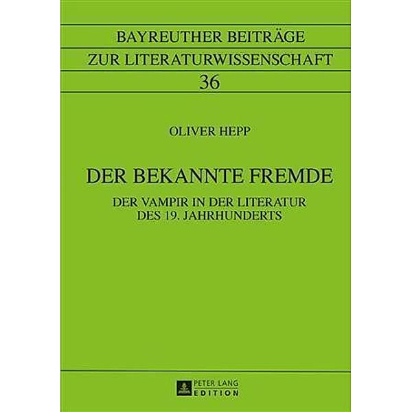 Der bekannte Fremde, Oliver Hepp