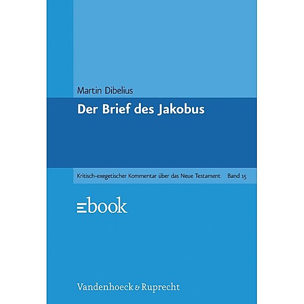 Der Brief des Jakobus, Martin Dibelius