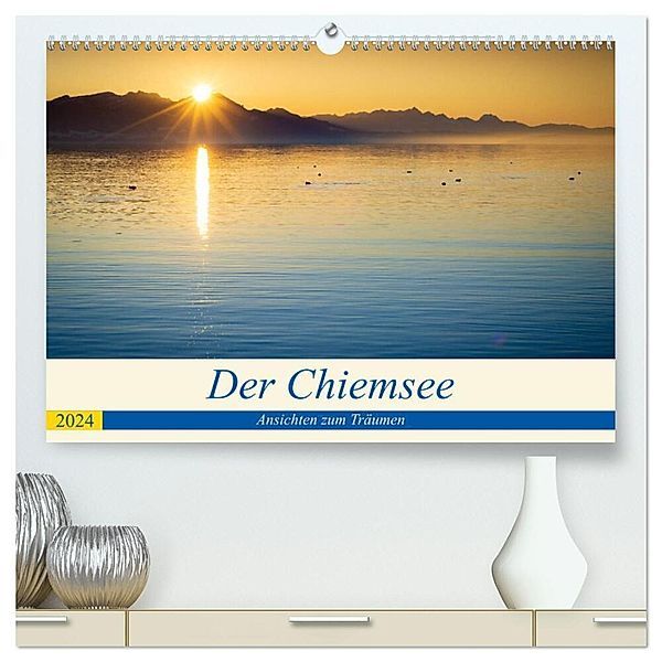 Der Chiemsee - Ansichten zum Träumen (hochwertiger Premium Wandkalender 2024 DIN A2 quer), Kunstdruck in Hochglanz, Martin Wasilewski