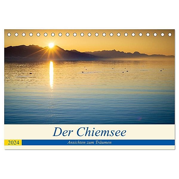Der Chiemsee - Ansichten zum Träumen (Tischkalender 2024 DIN A5 quer), CALVENDO Monatskalender, Martin Wasilewski