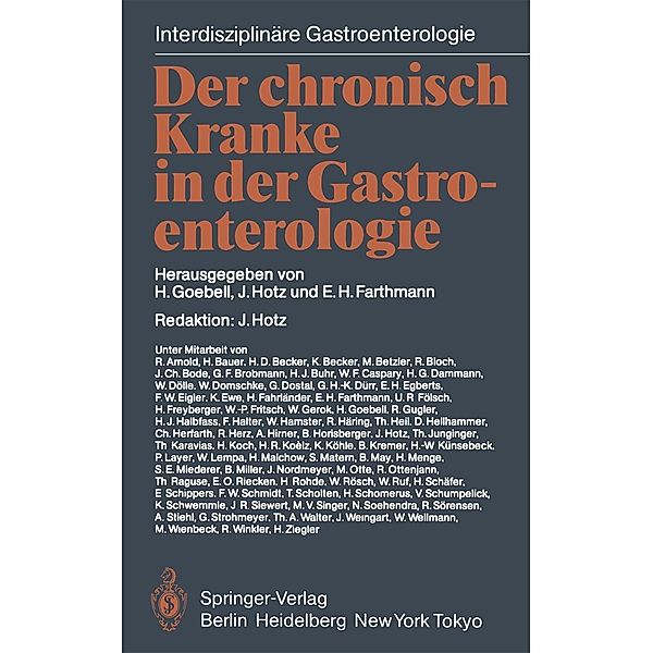 Der chronisch Kranke in der Gastroenterologie / Interdisziplinäre Gastroenterologie