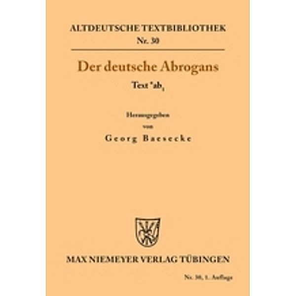 Der deutsche Abrogans