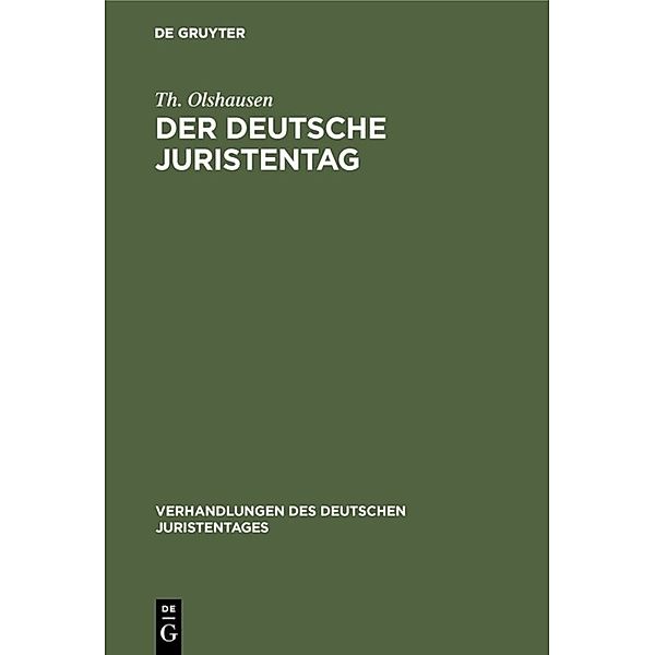 Der deutsche Juristentag, Th. Olshausen