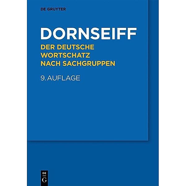 Der deutsche Wortschatz nach Sachgruppen, Franz Dornseiff