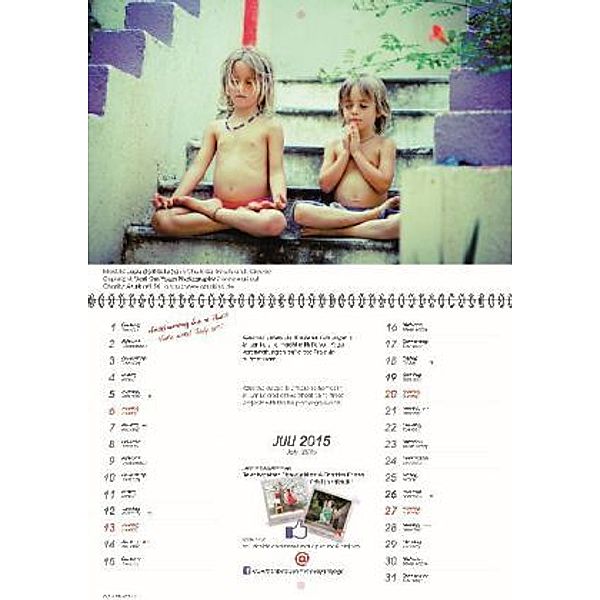 Der devayani yoga Kinder-Charity-Kalender 2015. Children's Charity Calendar, Eva Holl