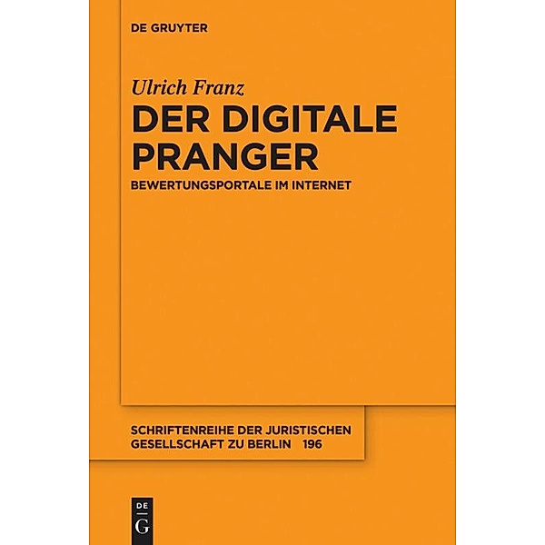 Der digitale Pranger, Ulrich Franz