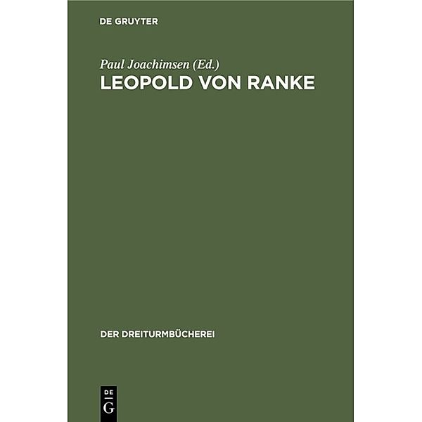Der Dreiturmbücherei / 17/18 / Leopold von Ranke