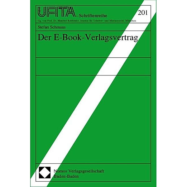 Der E-Book-Verlagsvertrag, Stefan Schmaus