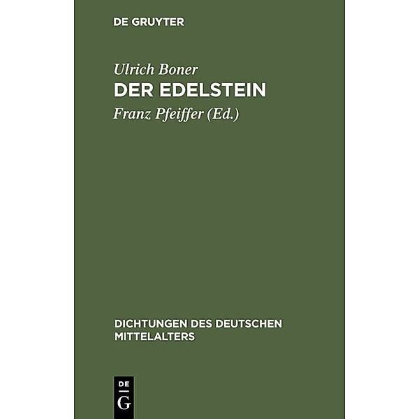 Der Edelstein, Ulrich Boner