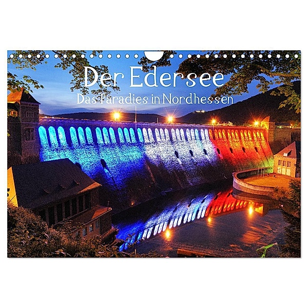 Der Edersee - Das Paradies in Nordhessen (Wandkalender 2024 DIN A4 quer), CALVENDO Monatskalender, Partum Ornamentum