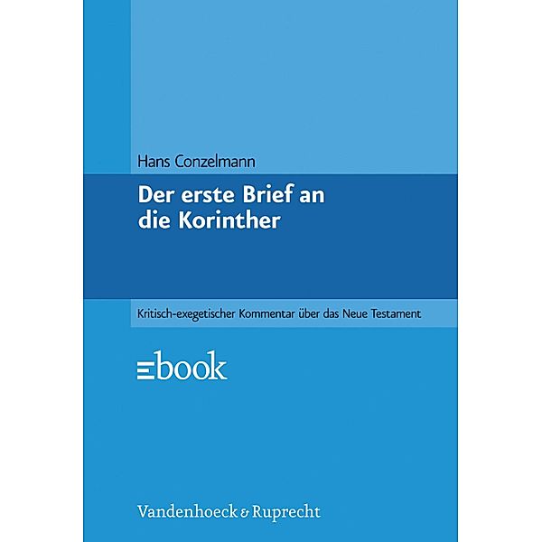 Der erste Brief an die Korinther, Hans Conzelmann