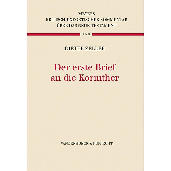 Der erste Brief an die Korinther, Dieter Zeller