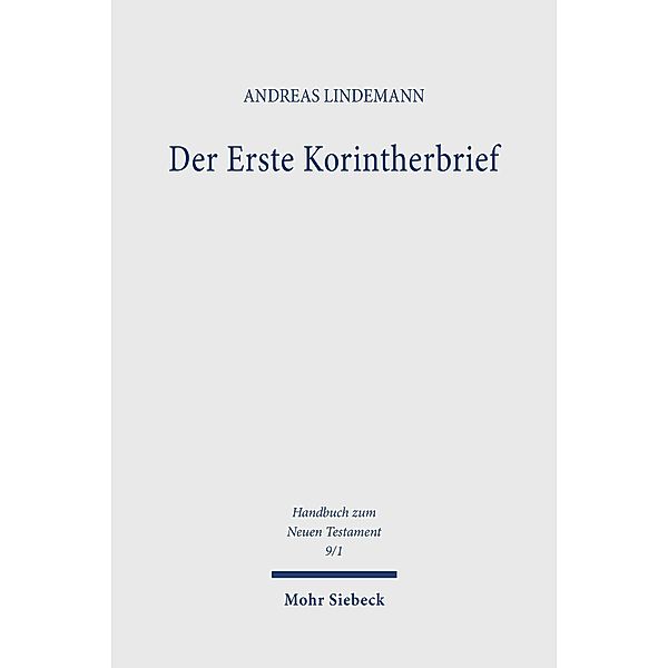 Der Erste Korintherbrief, Andreas Lindemann