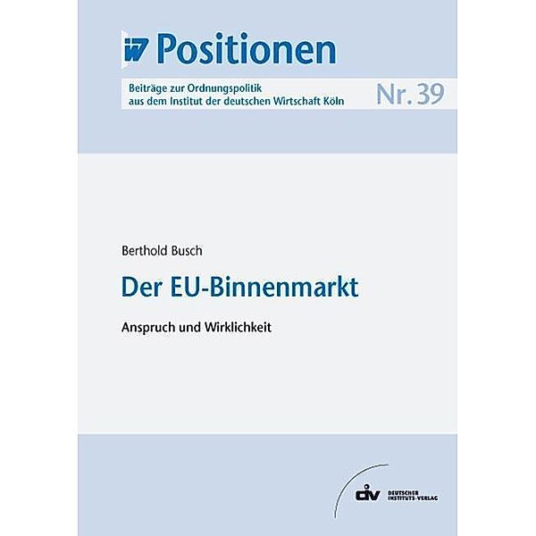 Der EU-Binnenmarkt, Berthold Busch