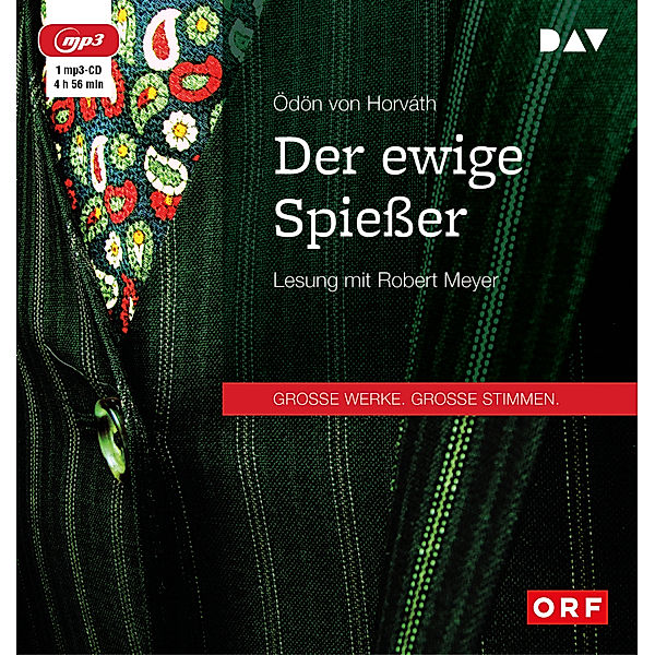 Der ewige Spiesser,1 Audio-CD, 1 MP3, Ödön von Horváth