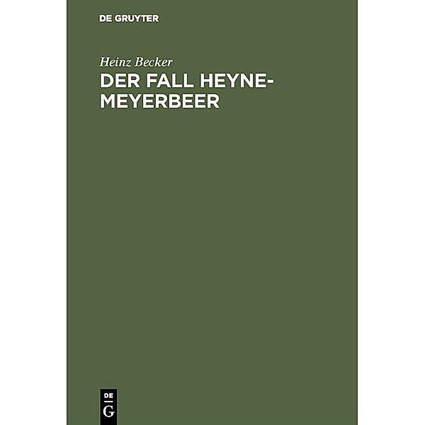 Der Fall Heyne-Meyerbeer, Heinz Becker