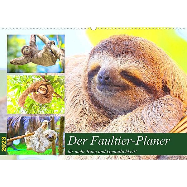 Der Faultier-Planer für mehr Ruhe und Gemütlichkeit! (Wandkalender 2023 DIN A2 quer), Rose Hurley