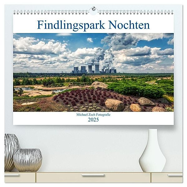 Der Findlingspark in der Lausitz (hochwertiger Premium Wandkalender 2025 DIN A2 quer), Kunstdruck in Hochglanz, Calvendo, Michael Zech Fotografie