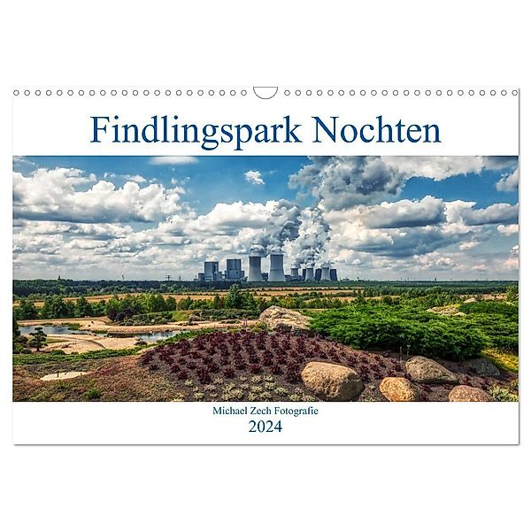 Der Findlingspark in der Lausitz (Wandkalender 2024 DIN A3 quer), CALVENDO Monatskalender, Michael Zech Fotografie