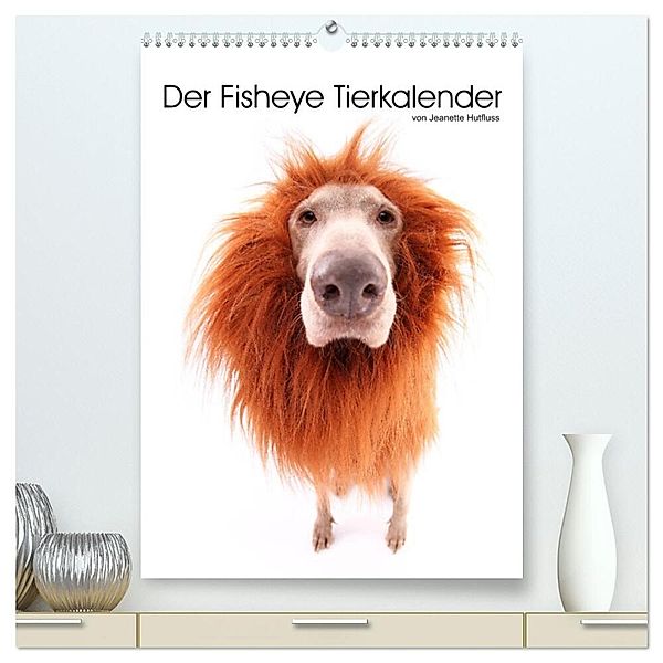 Der Fisheye Tiere Kalender (hochwertiger Premium Wandkalender 2024 DIN A2 hoch), Kunstdruck in Hochglanz, Jeanette Hutfluss