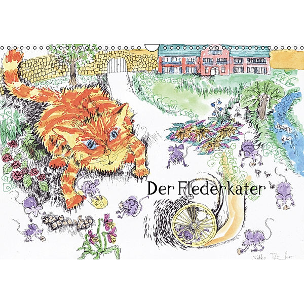 Der Flederkater (Wandkalender 2019 DIN A3 quer), Silke Thümmler
