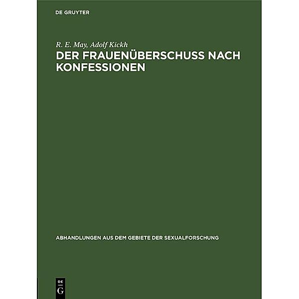 Der Frauenüberschuß nach Konfessionen, R. E. May, Adolf Kickh