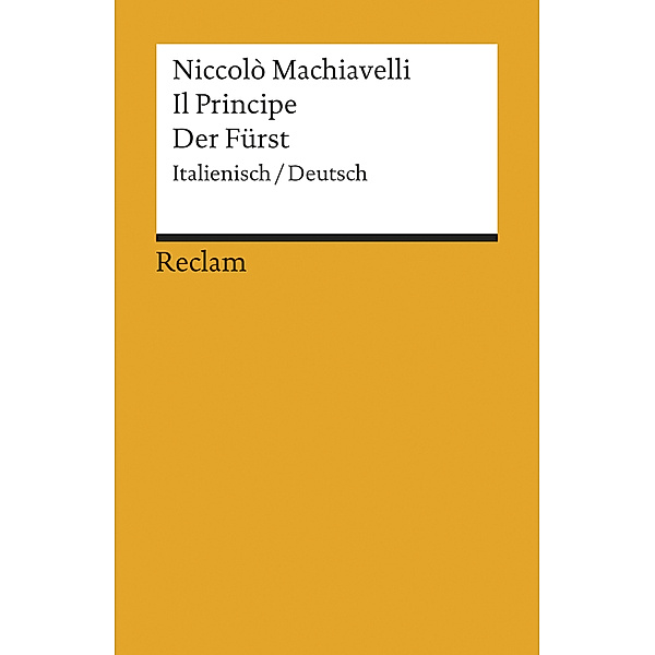 Der Fürst. Il Principe, Niccolò Machiavelli