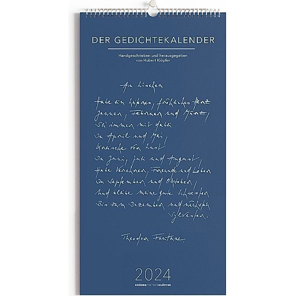 Der Gedichtekalender 2024