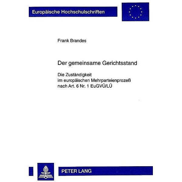 Der gemeinsame Gerichtsstand, Frank Brandes