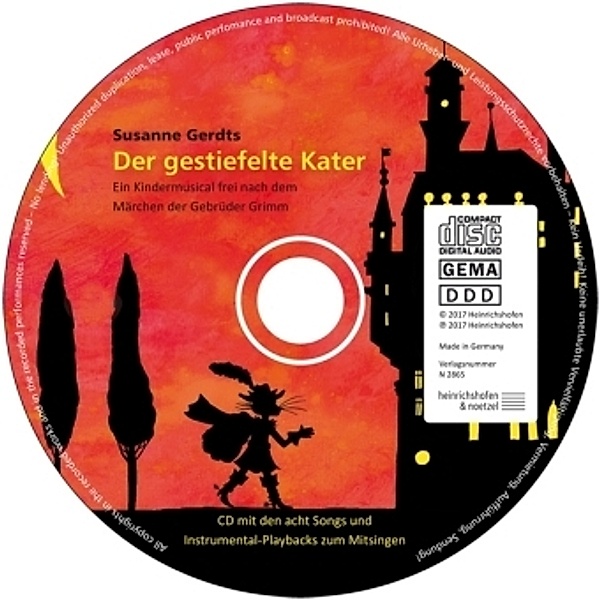 Der gestiefelte Kater, für Kinderchor und Band, Audio-CD, Susanne Gerdts