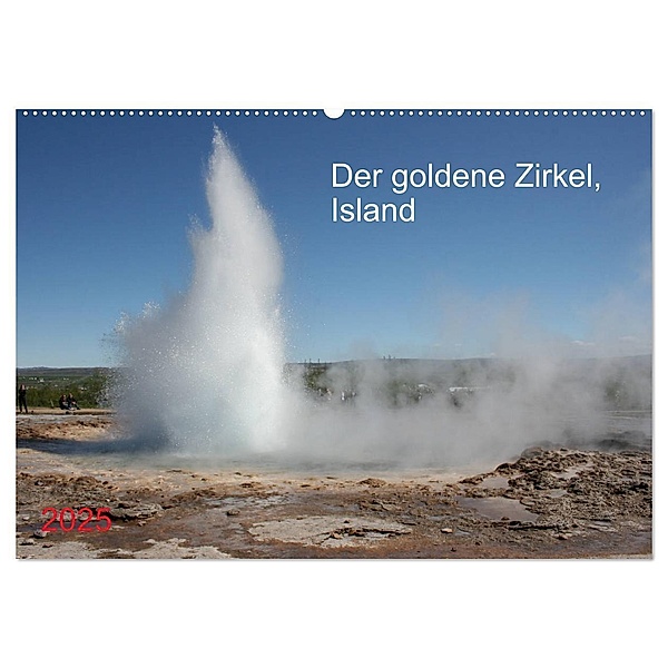 Der goldene Zirkel, Island (Wandkalender 2025 DIN A2 quer), CALVENDO Monatskalender, Calvendo, Margarete Brunhilde Kesting