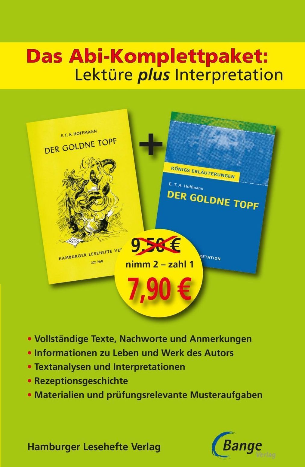 Der goldne Topf - Lektüre plus Interpretation: Königs Erläuterung +  kostenlosem Hamburger Leseheft von E.T.A. Hoffmann. Buch