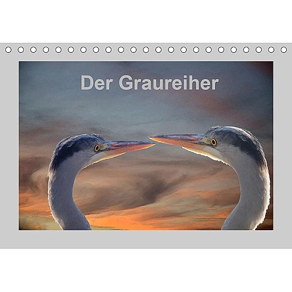 Der Graureiher (Tischkalender 2020 DIN A5 quer)